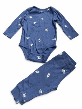 Pekkle Baby 2-Piece Space Set 6M